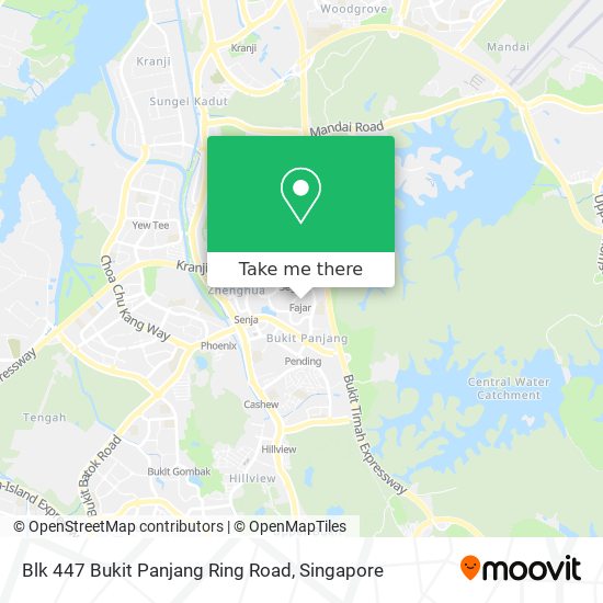 Blk 447 Bukit Panjang Ring Road map