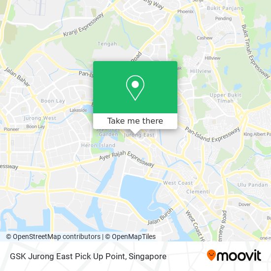 GSK Jurong East Pick Up Point map
