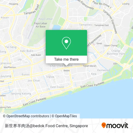 新世界羊肉汤@bedok Food Centre map