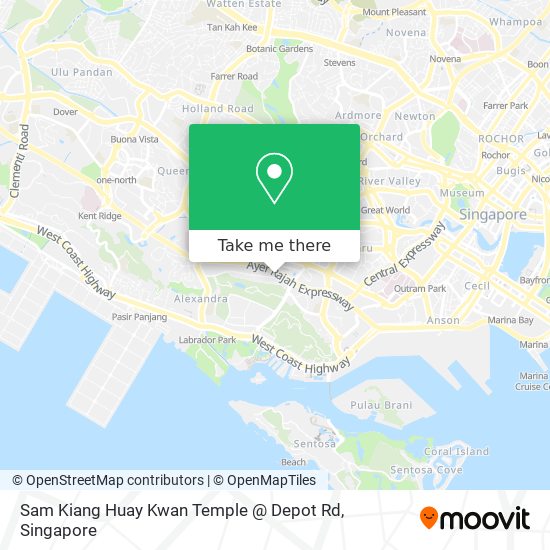 Sam Kiang Huay Kwan Temple @ Depot Rd map