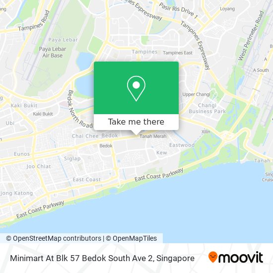 Minimart At Blk 57 Bedok South Ave 2 map