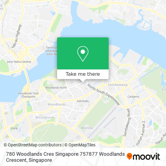 780 Woodlands Cres Singapore 757877 Woodlands Crescent map