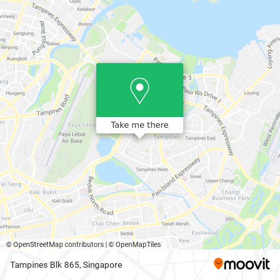 Tampines Blk 865 map
