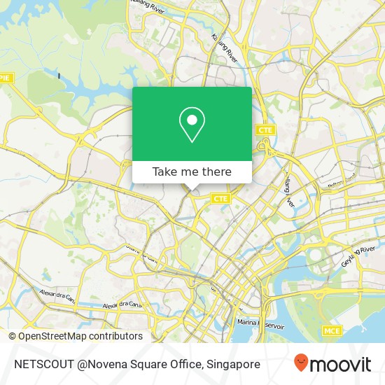 NETSCOUT @Novena Square Office map