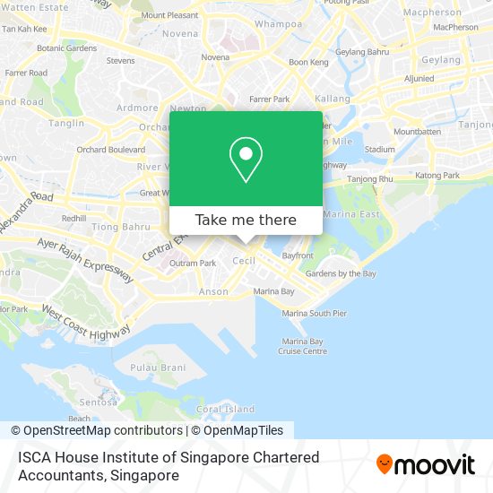 ISCA House Institute of Singapore Chartered Accountants map