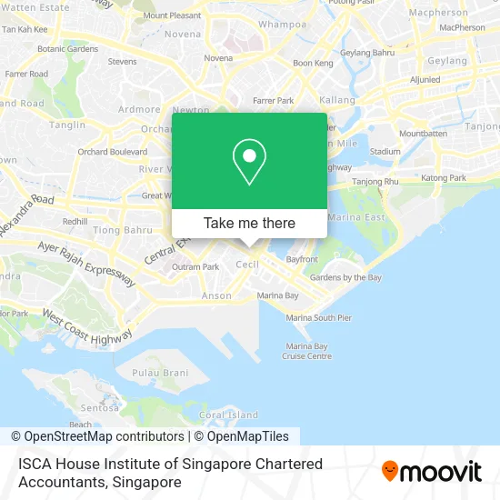 ISCA House Institute of Singapore Chartered Accountants map
