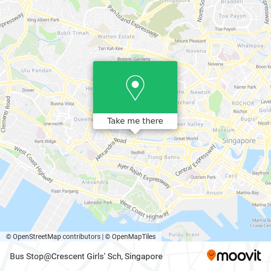 Bus Stop@Crescent Girls' Sch map