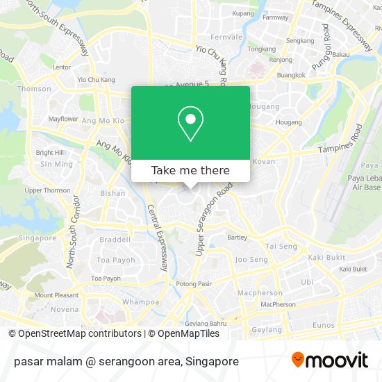 pasar malam @ serangoon area map