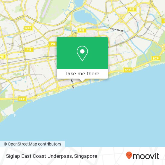 Siglap East Coast Underpass地图