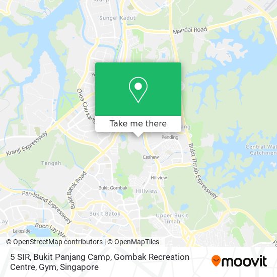 5 SIR, Bukit Panjang Camp, Gombak Recreation Centre, Gym map