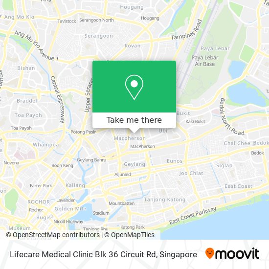 Lifecare Medical Clinic Blk 36 Circuit Rd map