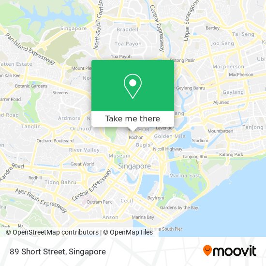 89 Short Street map