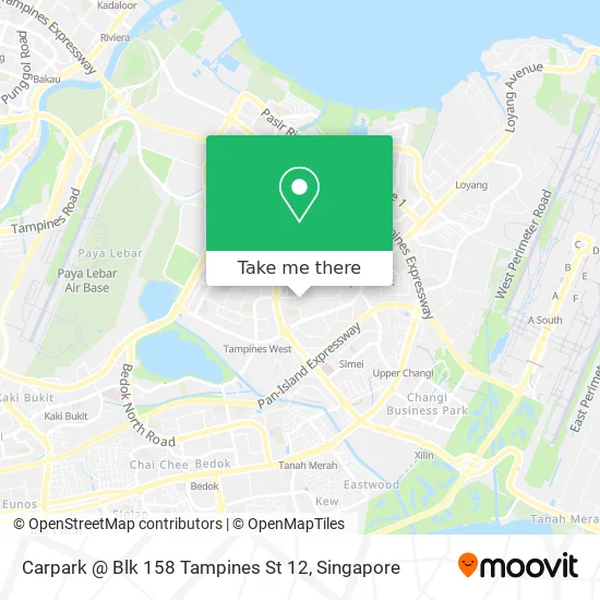 Carpark @ Blk 158 Tampines St 12 map
