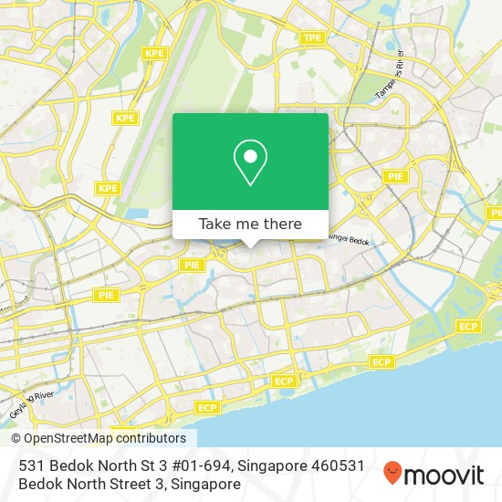 531 Bedok North St 3 #01-694, Singapore 460531 Bedok North Street 3地图