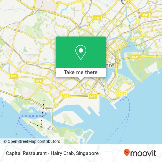 Capital Restaurant - Hairy Crab map