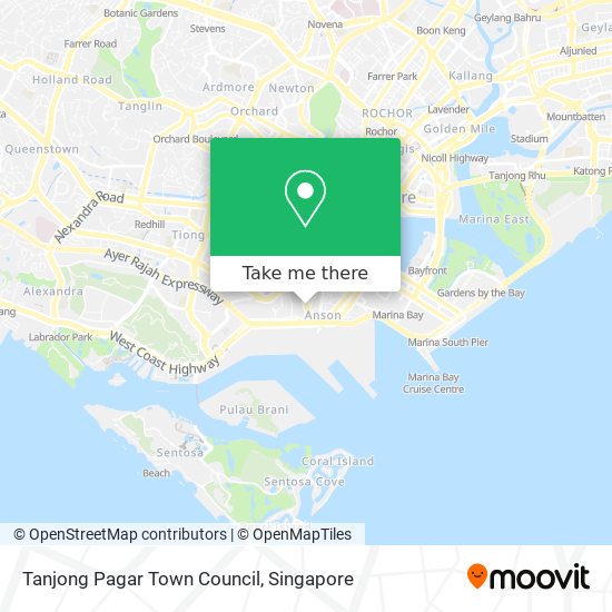 Tanjong Pagar Town Council map