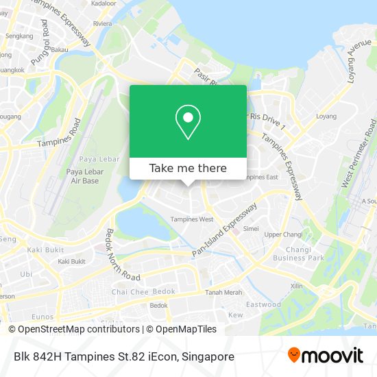 Blk 842H Tampines St.82 iEcon map