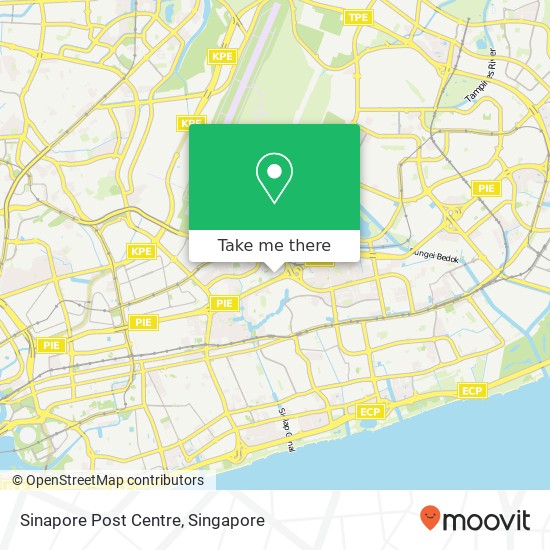 Sinapore Post Centre map