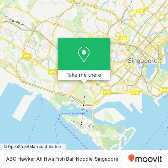 ABC Hawker Ah Hwa Fish Ball Noodle map