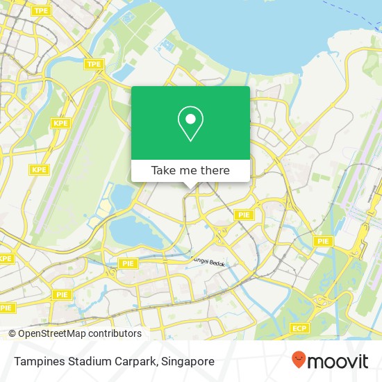 Tampines Stadium Carpark map