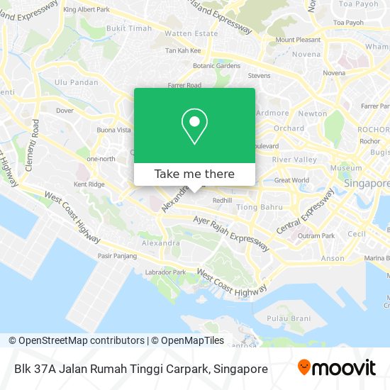 Blk 37A Jalan Rumah Tinggi Carpark map