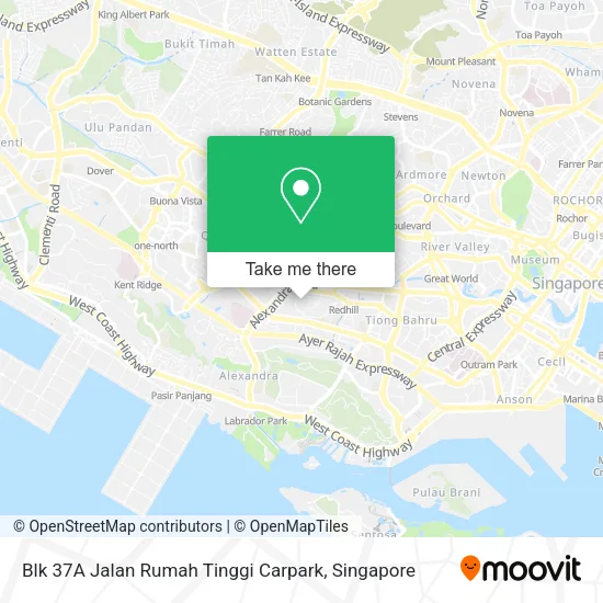 Blk 37A Jalan Rumah Tinggi Carpark map