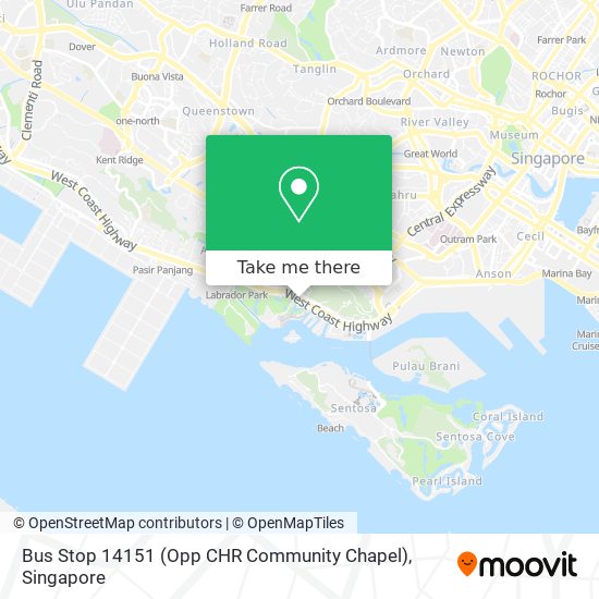 Bus Stop 14151 (Opp CHR Community Chapel) map