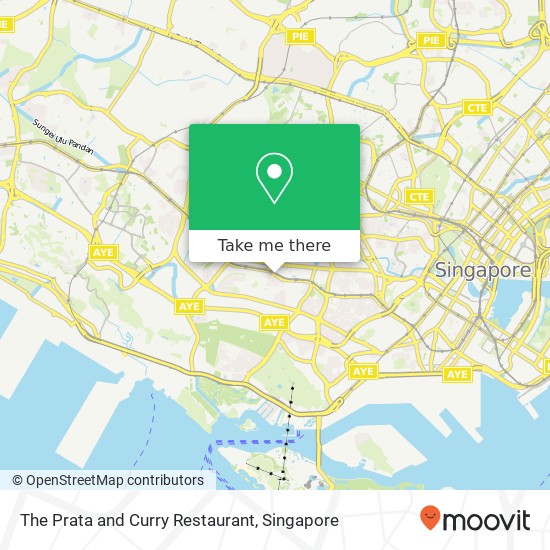 The Prata and Curry Restaurant map