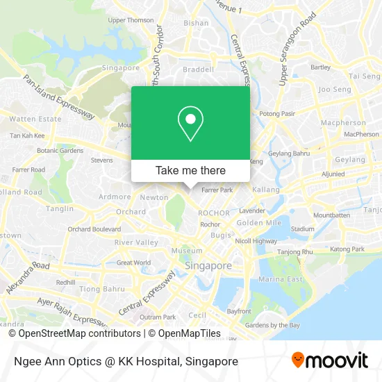 Ngee Ann Optics @ KK Hospital map