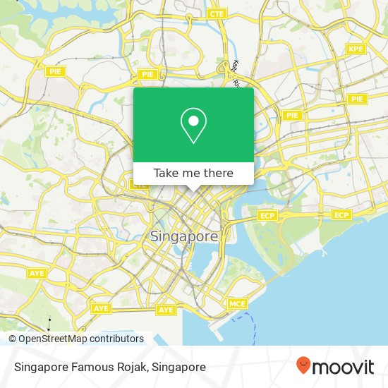 Singapore Famous Rojak map