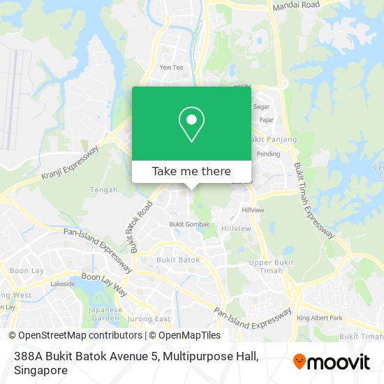 388A Bukit Batok Avenue 5, Multipurpose Hall map