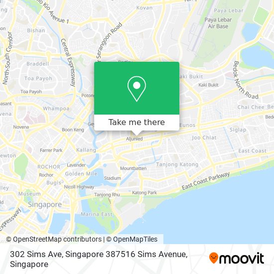 302 Sims Ave, Singapore 387516 Sims Avenue地图