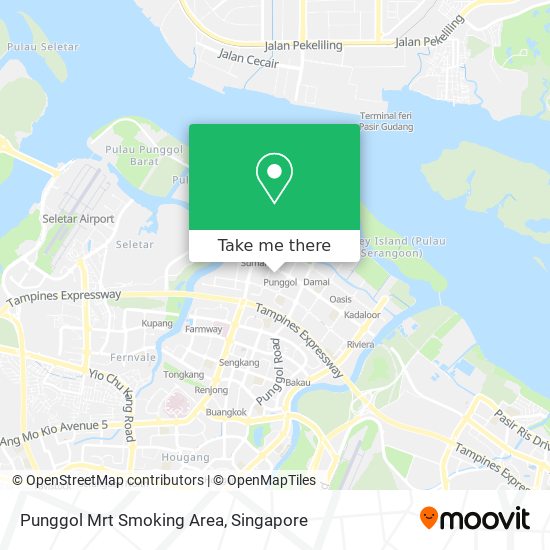 Punggol Mrt Smoking Area map