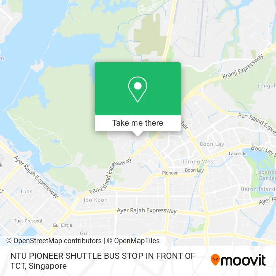 NTU PIONEER SHUTTLE BUS STOP IN FRONT OF TCT地图