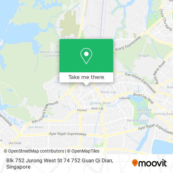 Blk 752 Jurong West St 74 752 Guan Qi Dian map