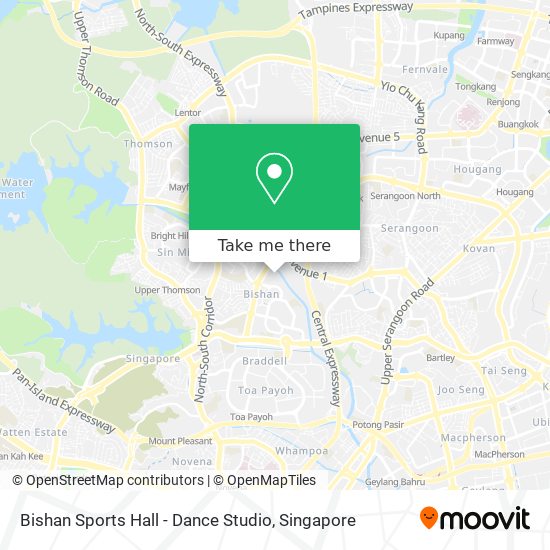 Bishan Sports Hall - Dance Studio map