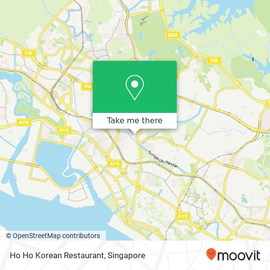 Ho Ho Korean Restaurant地图