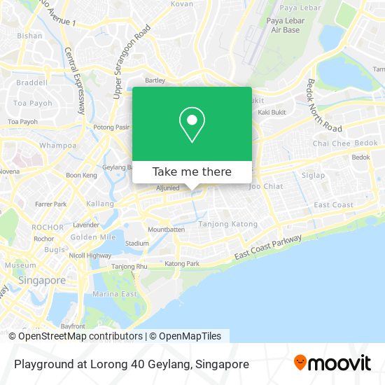 Playground at Lorong 40 Geylang map