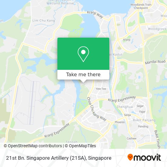 21st Bn. Singapore Artillery (21SA) map