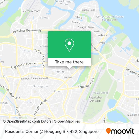 Resident's Corner @ Hougang Blk 422 map