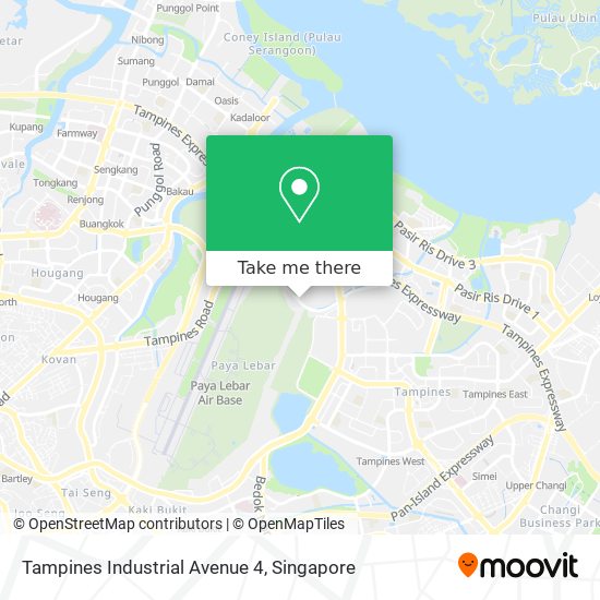 Tampines Industrial Avenue 4 map