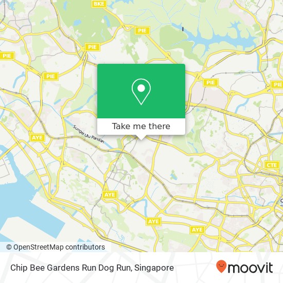 Chip Bee Gardens Run Dog Run map