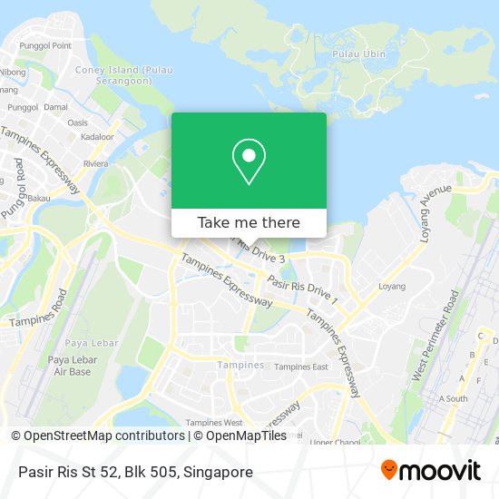 Pasir Ris St 52, Blk 505地图