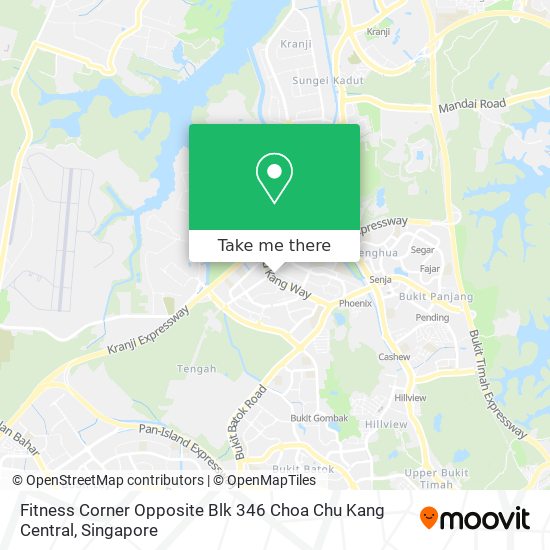 Fitness Corner Opposite Blk 346 Choa Chu Kang Central map