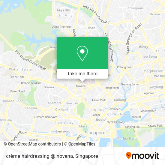 crème hairdressing @ novena map