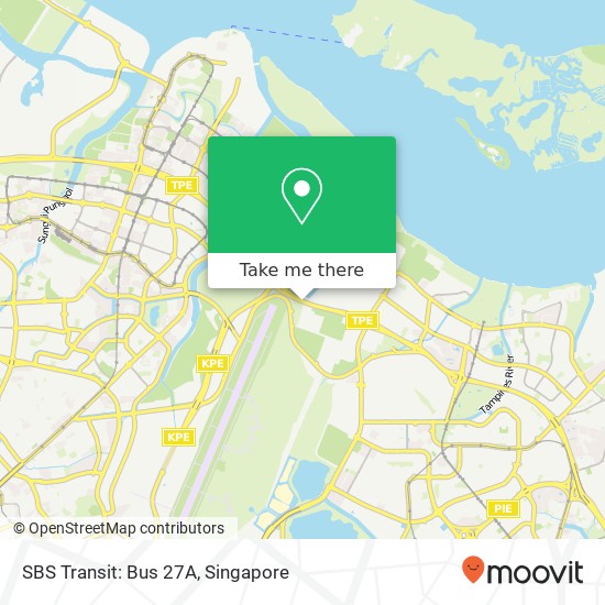 SBS Transit: Bus 27A map