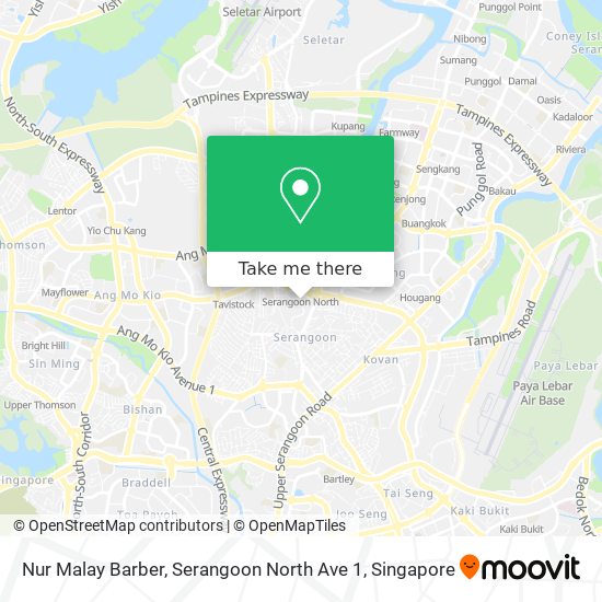 Nur Malay Barber, Serangoon North Ave 1地图