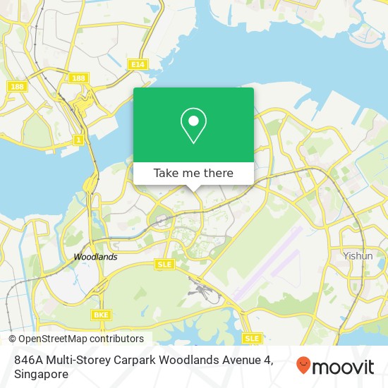 846A Multi-Storey Carpark Woodlands Avenue 4 map