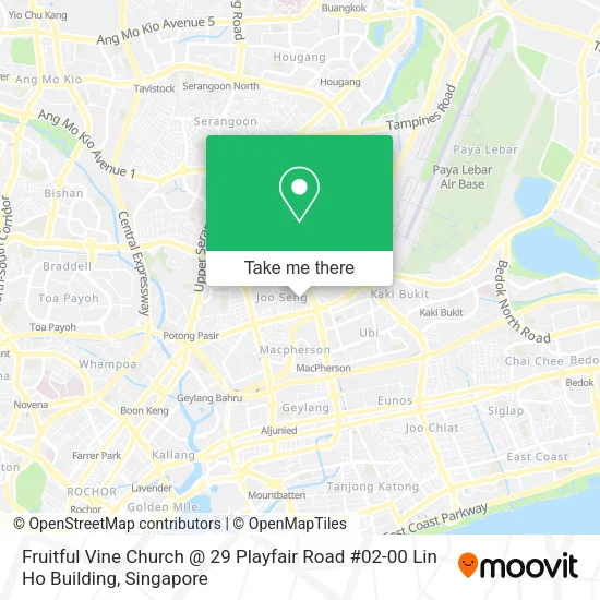 Fruitful Vine Church @ 29 Playfair Road #02-00 Lin Ho Building map