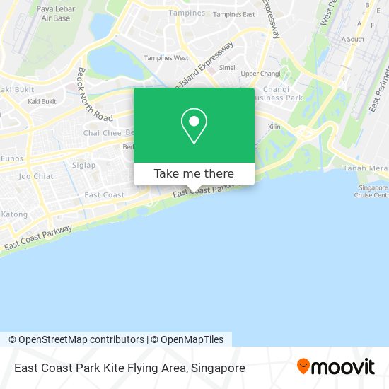 East Coast Park Kite Flying Area map
